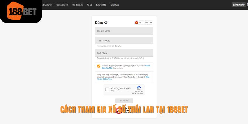 4 thao tác để tham gia xổ số kiểu Thái tại 188bet
