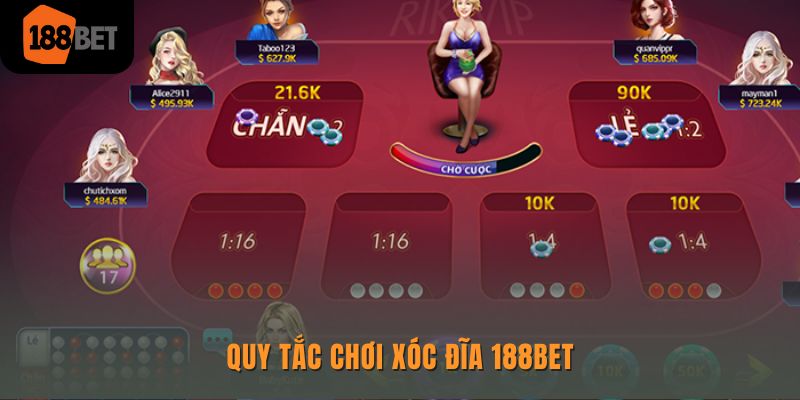 Quy tắc chơi xóc đĩa 188Bet